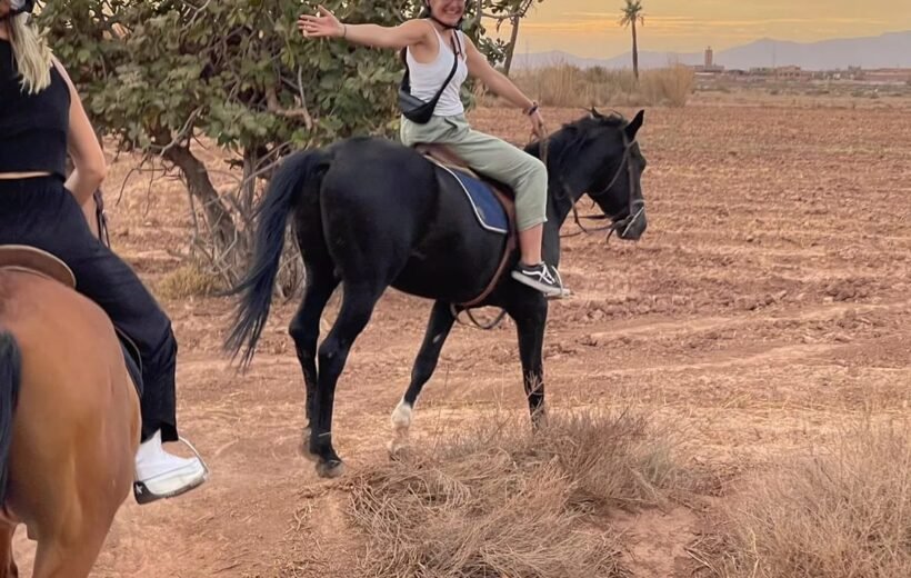 Balade à cheval  à la Palmeraie